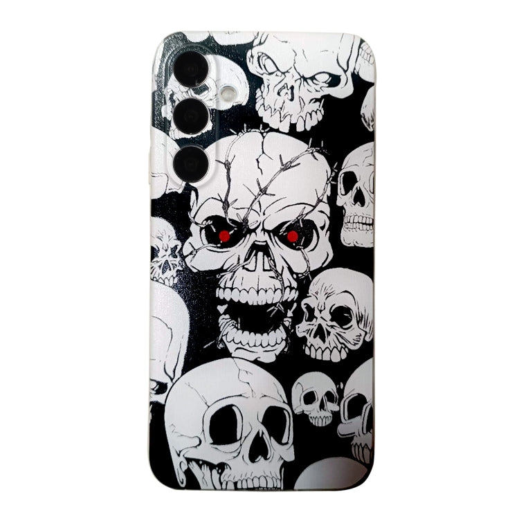For Samsung Galaxy S24 5G Colored Drawing Pattern TPU Phone Case(Skull) - HoMEdemic™ 