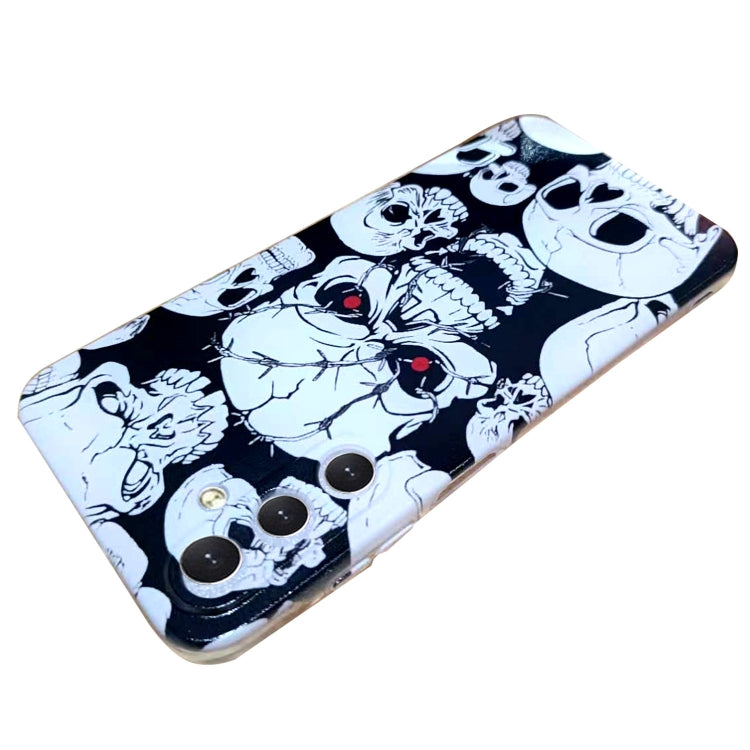 For Samsung Galaxy S24 5G Colored Drawing Pattern TPU Phone Case(Skull) - HoMEdemic™ 