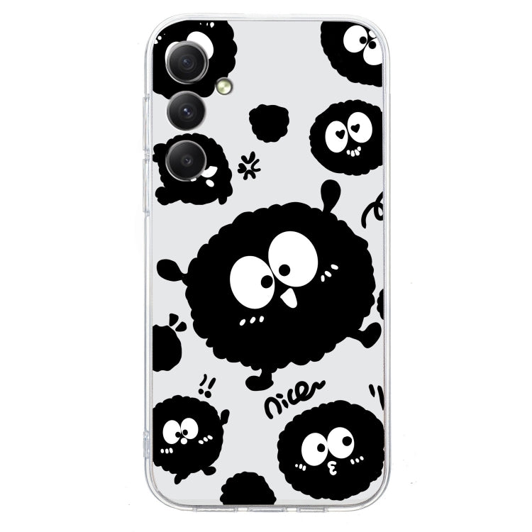 For Samsung Galaxy S24 5G Colored Drawing Pattern Transparent TPU Phone Case(Black Eye) - HoMEdemic™ 