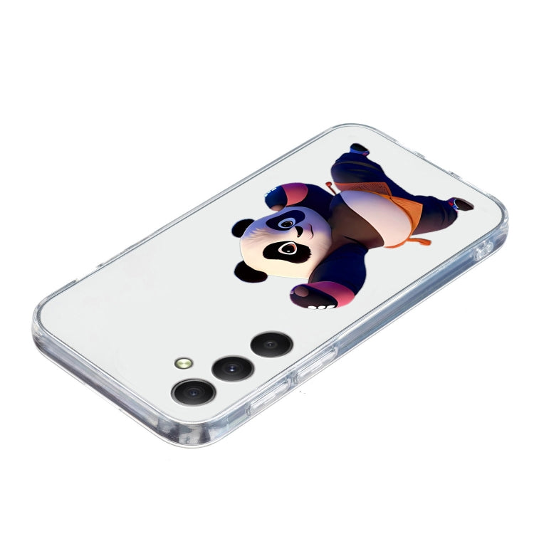 For Samsung Galaxy S24 5G Colored Drawing Pattern Transparent TPU Phone Case(Panda) - HoMEdemic™ 