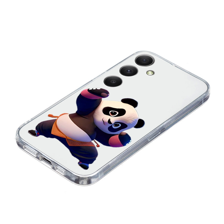 For Samsung Galaxy S24 5G Colored Drawing Pattern Transparent TPU Phone Case(Panda) - HoMEdemic™ 