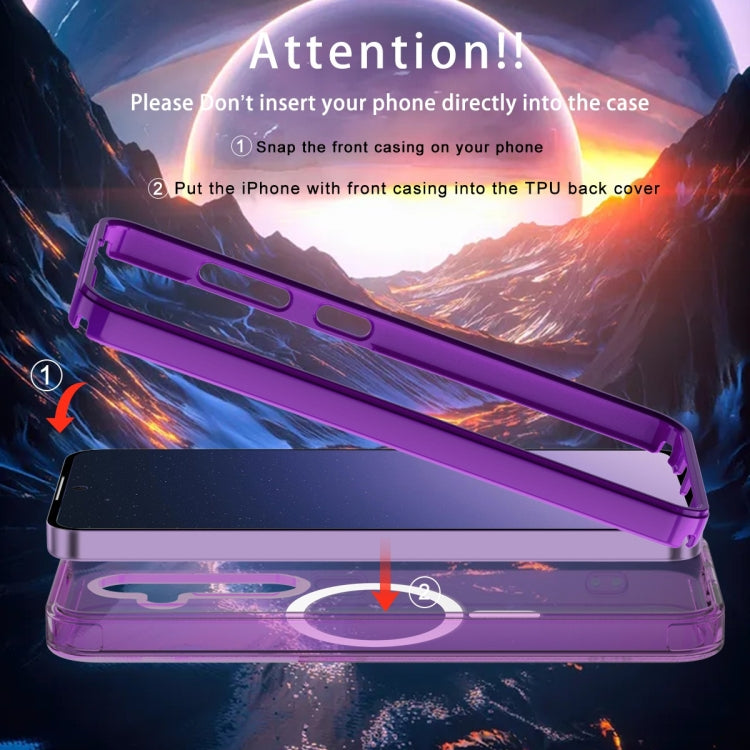 For Samsung Galaxy S24 5G Colorful MagSafe Magnetic PC + TPU Phone Case(Dark Purple) - HoMEdemic™ 