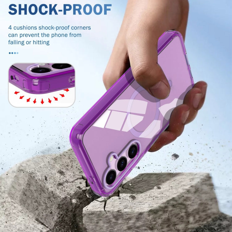 For Samsung Galaxy S24 5G Colorful MagSafe Magnetic PC + TPU Phone Case(Dark Purple) - HoMEdemic™ 