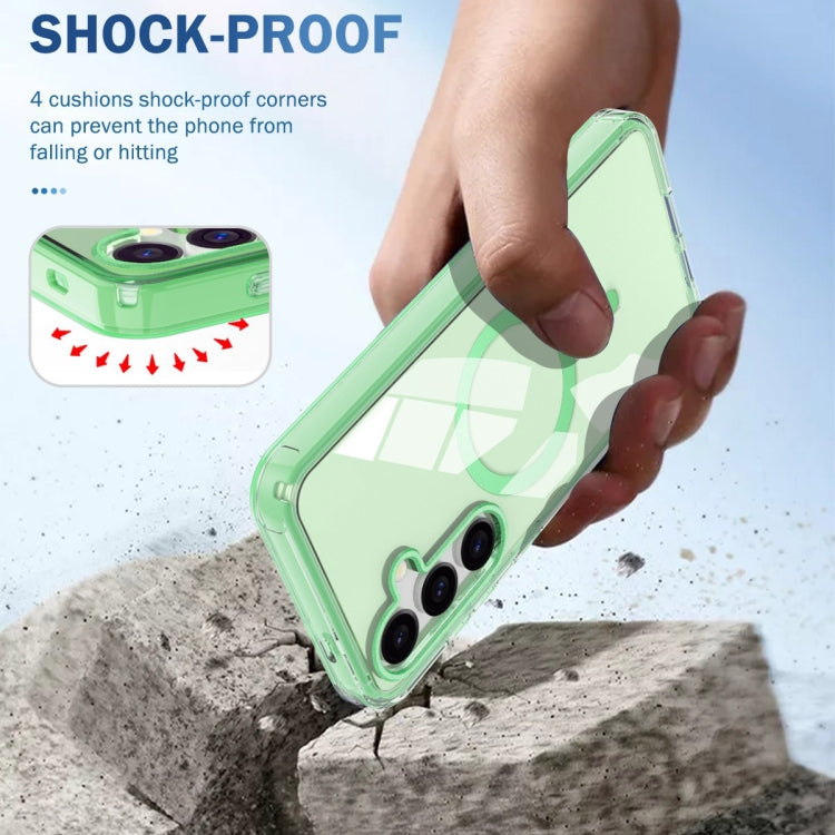 For Samsung Galaxy S24 5G Colorful MagSafe Magnetic PC + TPU Phone Case(Green) - HoMEdemic™ 