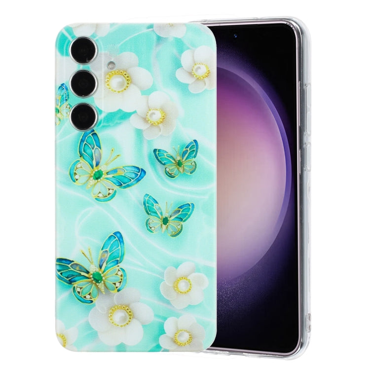 For Samsung Galaxy S24 5G Colorful Painting Pattern TPU Phone Case(Butterflies) - HoMEdemic™ 