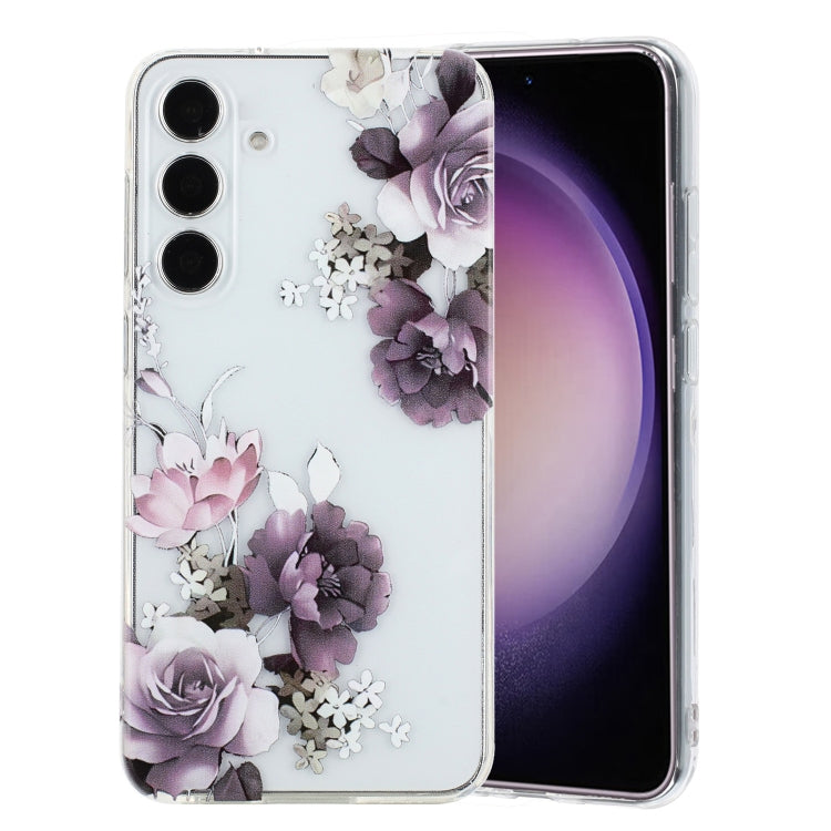 For Samsung Galaxy S24 5G Colorful Painting Pattern TPU Phone Case(Peony) - HoMEdemic™ 