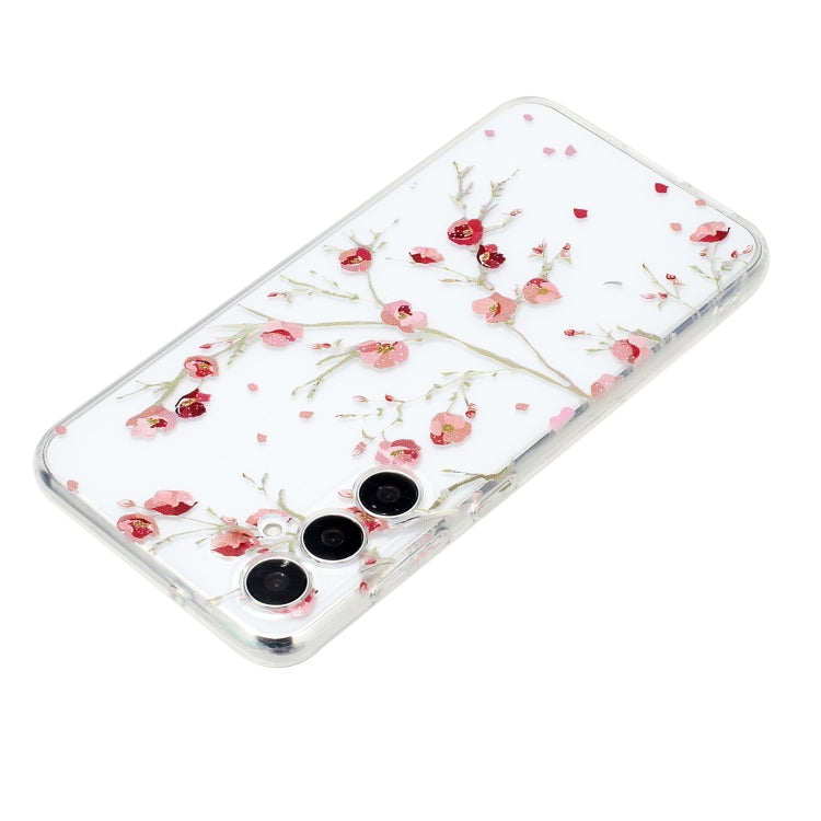 For Samsung Galaxy S24 5G Colorful Painting Pattern TPU Phone Case(Red Flowers) - HoMEdemic™ 