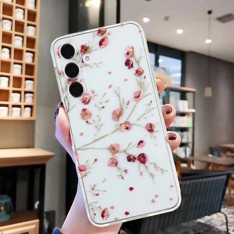 For Samsung Galaxy S24 5G Colorful Painting Pattern TPU Phone Case(Red Flowers) - HoMEdemic™ 