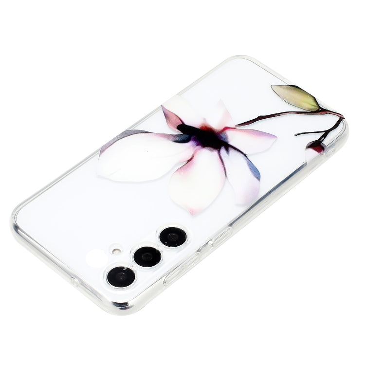 For Samsung Galaxy S24 5G Colorful Painting Pattern TPU Phone Case(White Flowers) - HoMEdemic™ 