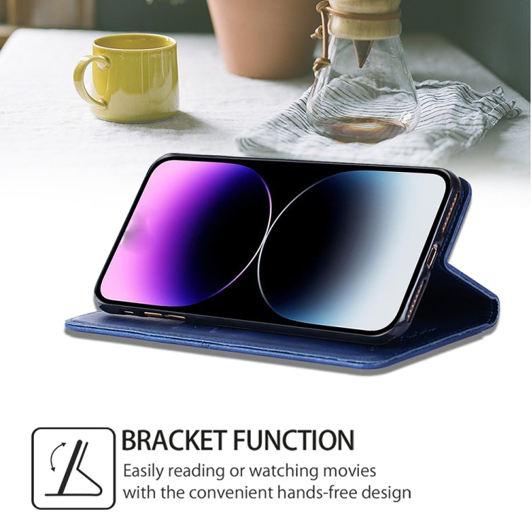 For Samsung Galaxy S24 5G Cow Texture Magnetic Leather Phone Case(Blue) - HoMEdemic™ 