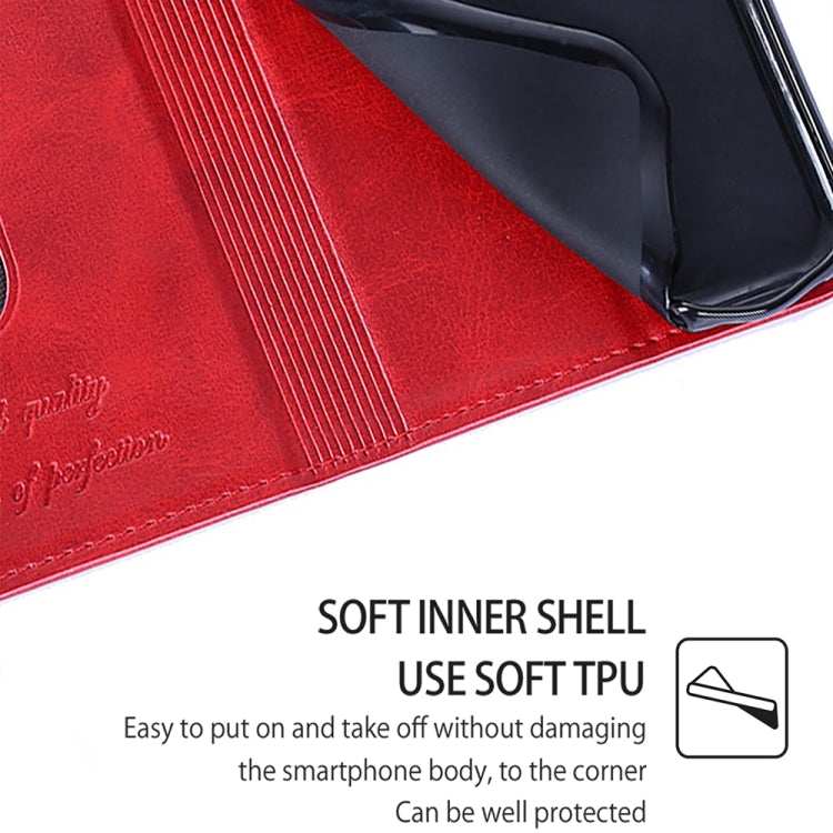 For Samsung Galaxy S24 5G Cow Texture Magnetic Leather Phone Case(Red) - HoMEdemic™ 