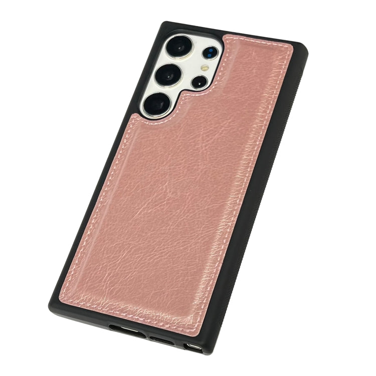 For Samsung Galaxy S24 5G Cowhide Texture Back Cover Phone Case(Rose Gold) - HoMEdemic™ 
