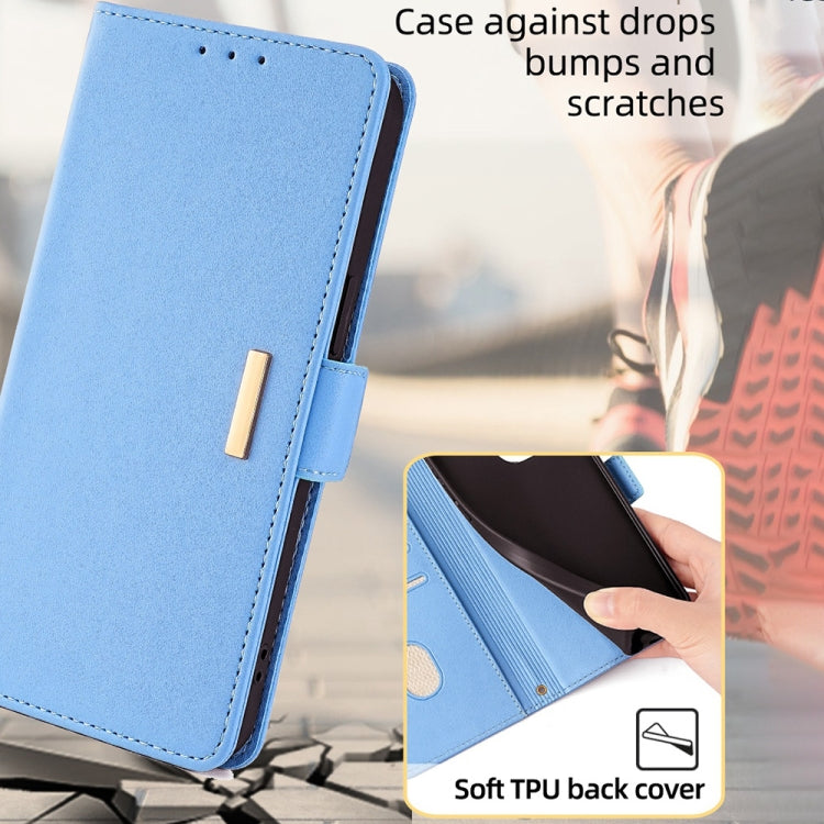 For Samsung Galaxy S24 5G Crossbody Chain Leather Phone Case(Blue) - HoMEdemic™ 