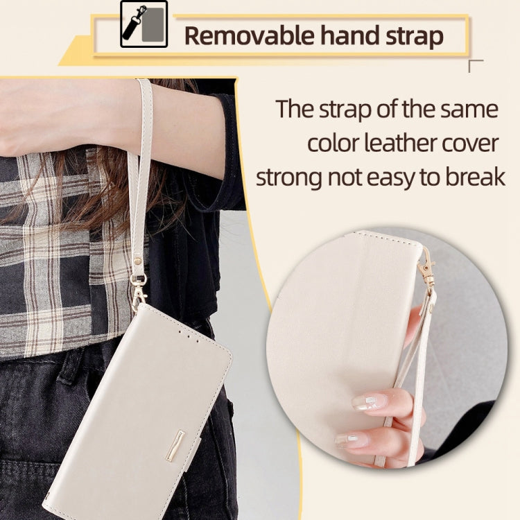 For Samsung Galaxy S24 5G Crossbody Chain Leather Phone Case(White) - HoMEdemic™ 