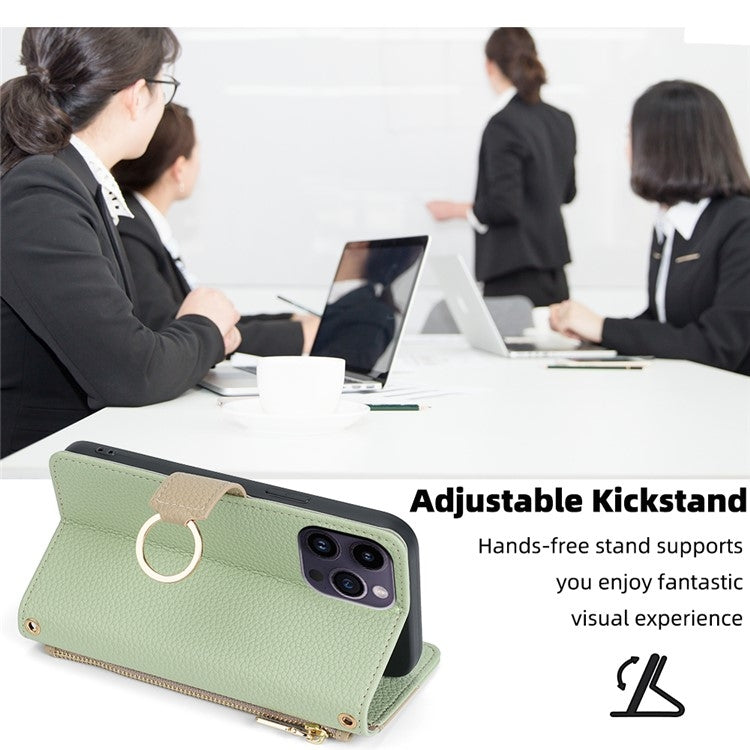 For Samsung Galaxy S24 5G Crossbody Litchi Texture Leather Phone Case(Green) - HoMEdemic™ 