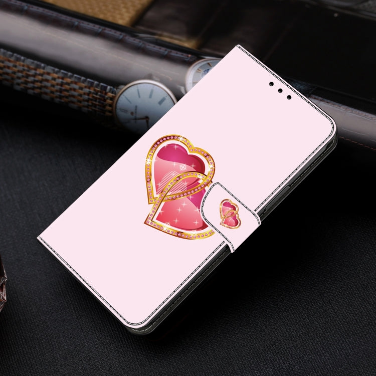 For Samsung Galaxy S24 5G Crystal Painted Leather Phone case(Love Peach) - HoMEdemic™ 