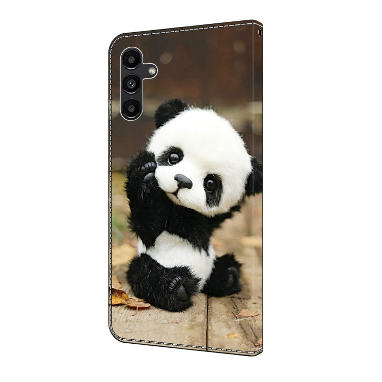 For Samsung Galaxy S24 5G Crystal Painted Leather Phone case(Panda) - HoMEdemic™ 