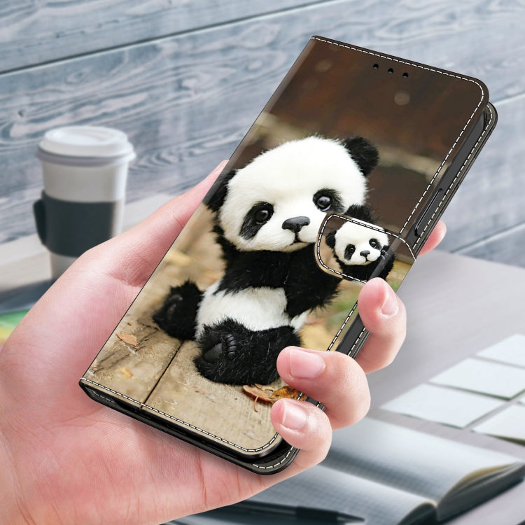 For Samsung Galaxy S24 5G Crystal Painted Leather Phone case(Panda) - HoMEdemic™ 