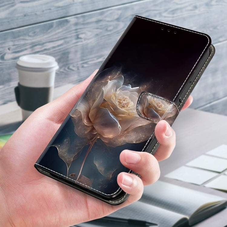 For Samsung Galaxy S24 5G Crystal Painted Leather Phone case(Peony) - HoMEdemic™ 