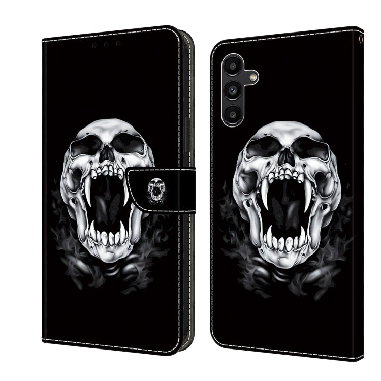 For Samsung Galaxy S24 5G Crystal Painted Leather Phone case(Skull) - HoMEdemic™ 