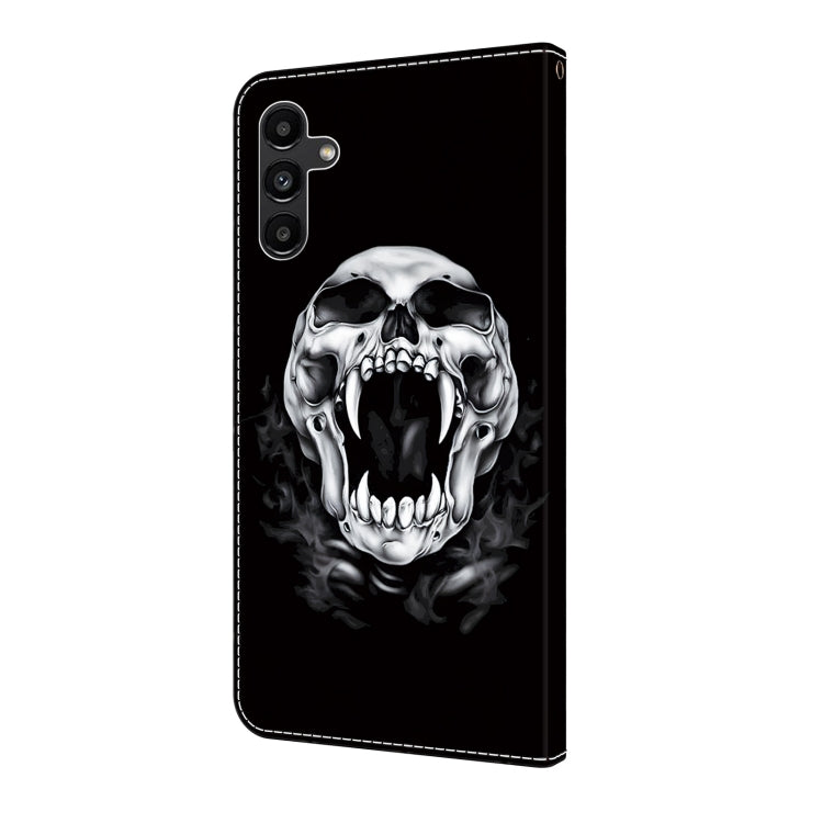 For Samsung Galaxy S24 5G Crystal Painted Leather Phone case(Skull) - HoMEdemic™ 