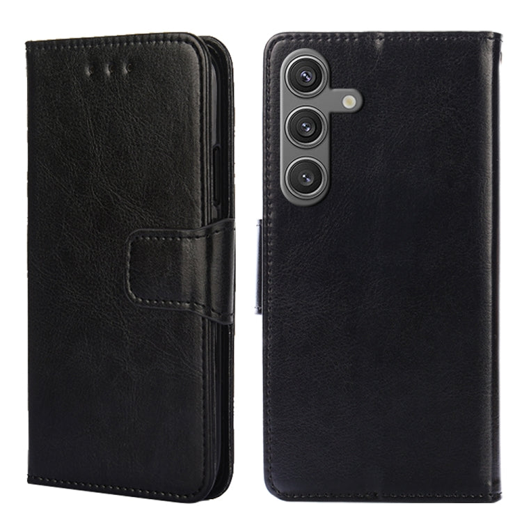For Samsung Galaxy S24 5G Crystal Texture Leather Phone Case(Black) - HoMEdemic™ 