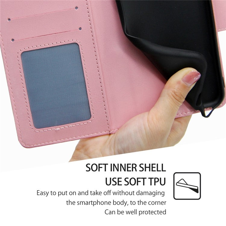 For Samsung Galaxy S24 5G Crystal Texture Leather Phone Case(Pink) - HoMEdemic™ 