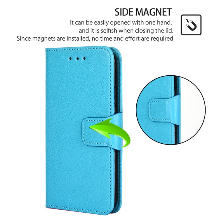 For Samsung Galaxy S24 5G Crystal Texture Leather Phone Case(Sky Blue) - HoMEdemic™ 