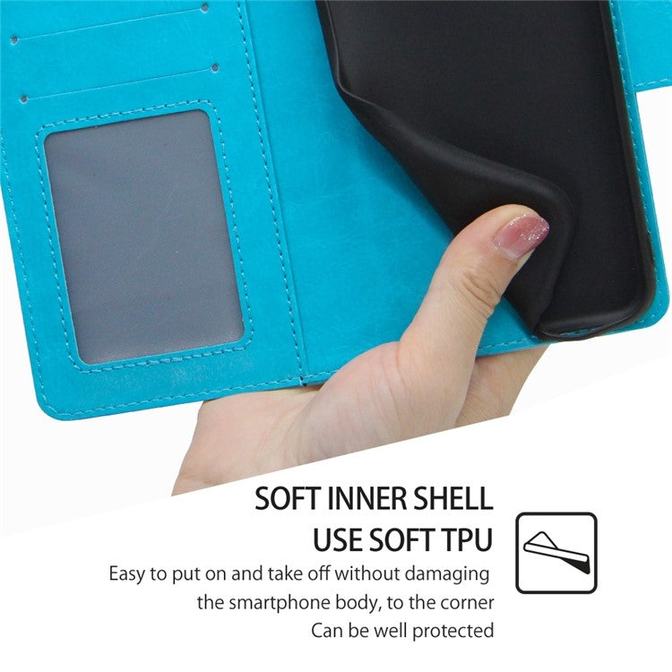 For Samsung Galaxy S24 5G Crystal Texture Leather Phone Case(Sky Blue) - HoMEdemic™ 