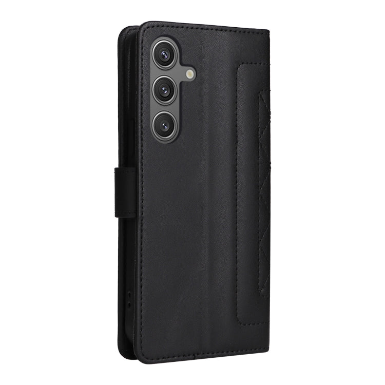 For Samsung Galaxy S24 5G Diamond Lattice Leather Flip Phone Case(Black) - HoMEdemic™ 