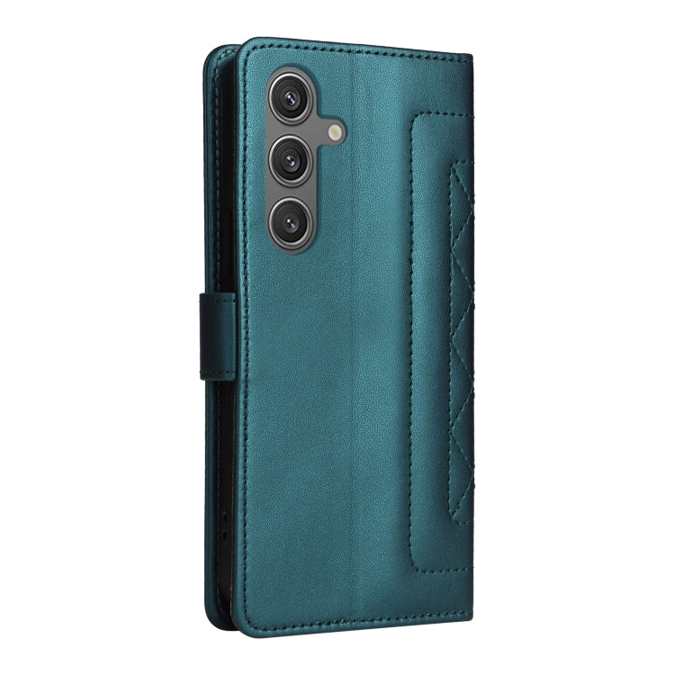 For Samsung Galaxy S24 5G Diamond Lattice Leather Flip Phone Case(Green) - HoMEdemic™ 