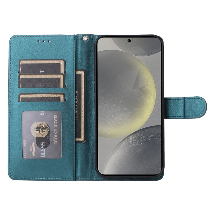 For Samsung Galaxy S24 5G Diamond Lattice Leather Flip Phone Case(Green) - HoMEdemic™ 