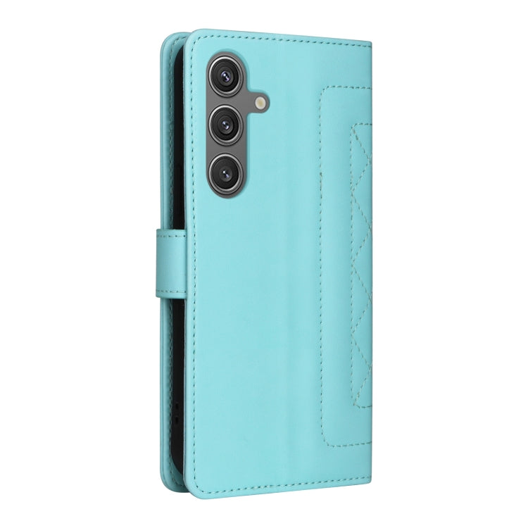 For Samsung Galaxy S24 5G Diamond Lattice Leather Flip Phone Case(Mint Green) - HoMEdemic™ 