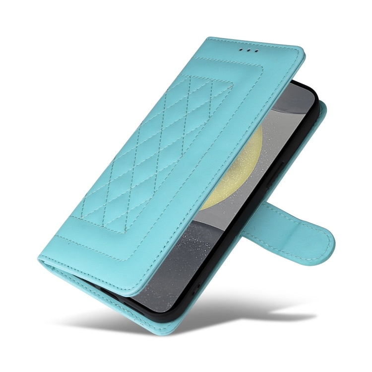 For Samsung Galaxy S24 5G Diamond Lattice Leather Flip Phone Case(Mint Green) - HoMEdemic™ 