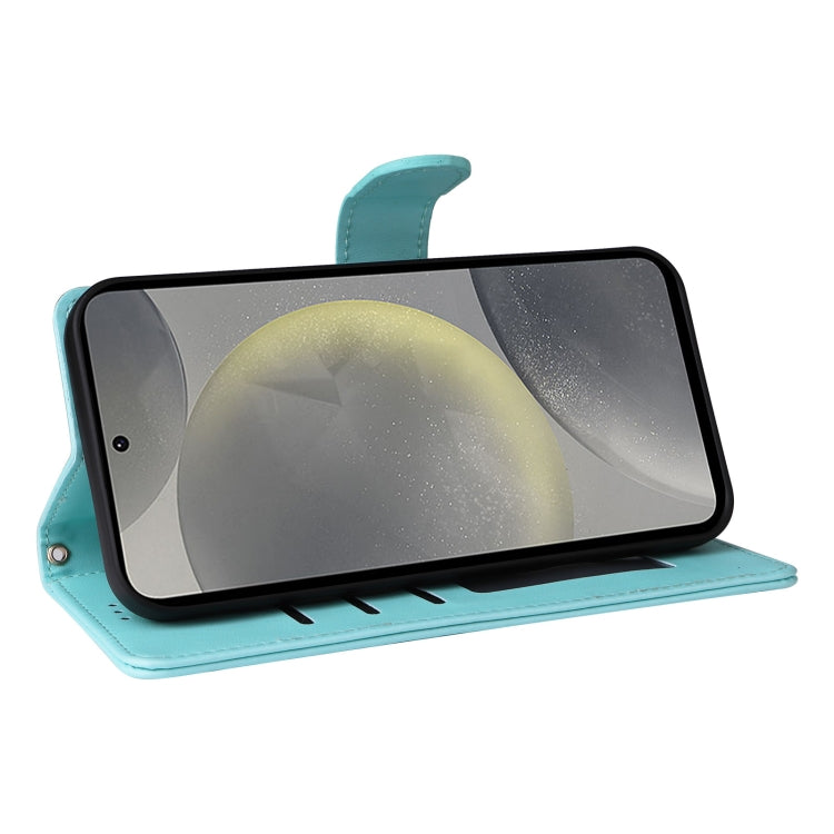 For Samsung Galaxy S24 5G Diamond Lattice Leather Flip Phone Case(Mint Green) - HoMEdemic™ 