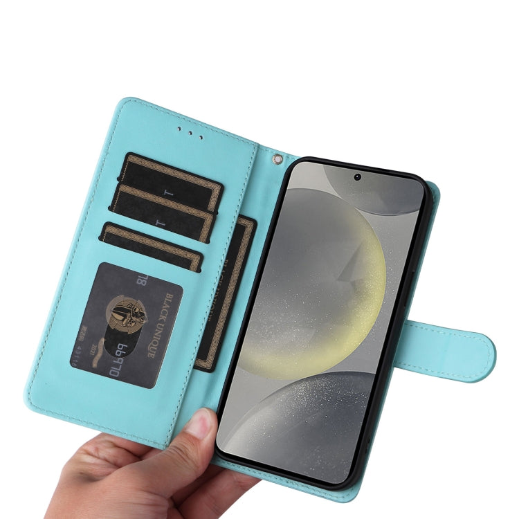 For Samsung Galaxy S24 5G Diamond Lattice Leather Flip Phone Case(Mint Green) - HoMEdemic™ 