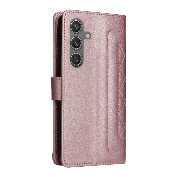 For Samsung Galaxy S24 5G Diamond Lattice Leather Flip Phone Case(Rose Gold) - HoMEdemic™ 