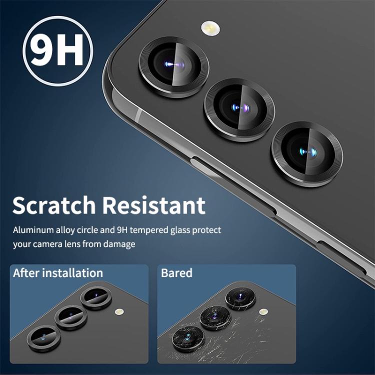 For Samsung Galaxy S24 5G ENKAY Hat-Prince 9H Rear Camera Lens Aluminium Alloy Tempered Glass Film(Grey) - HoMEdemic™ 
