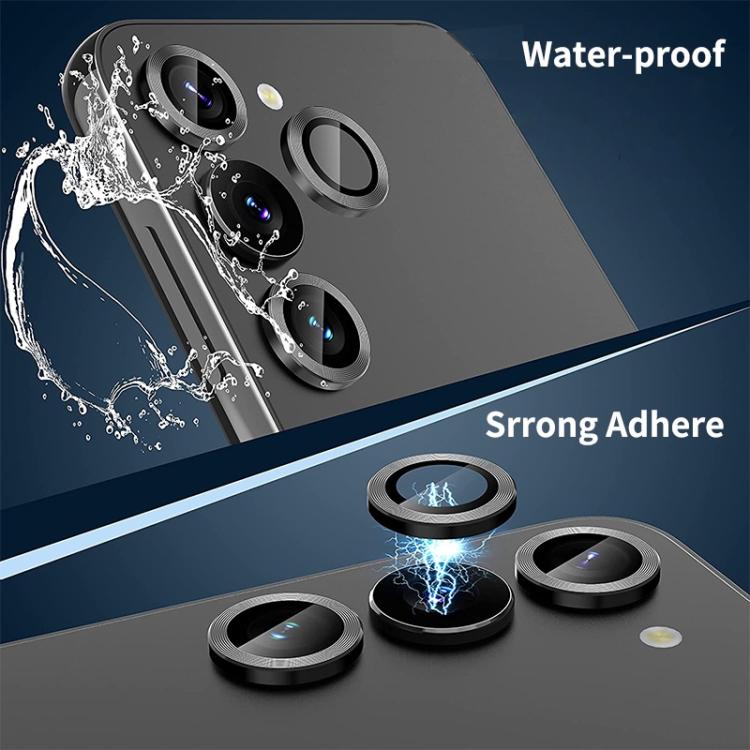 For Samsung Galaxy S24 5G ENKAY Hat-Prince 9H Rear Camera Lens Aluminium Alloy Tempered Glass Film(Grey) - HoMEdemic™ 