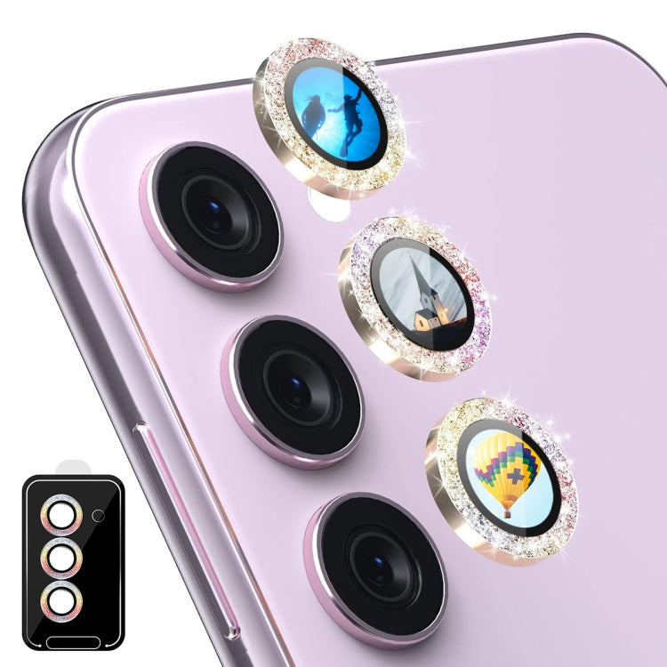 For Samsung Galaxy S24 5G ENKAY Hat-Prince AR 9H Rear Lens Glitter Aluminium Alloy Tempered Glass Film(Colorful) - HoMEdemic™ 