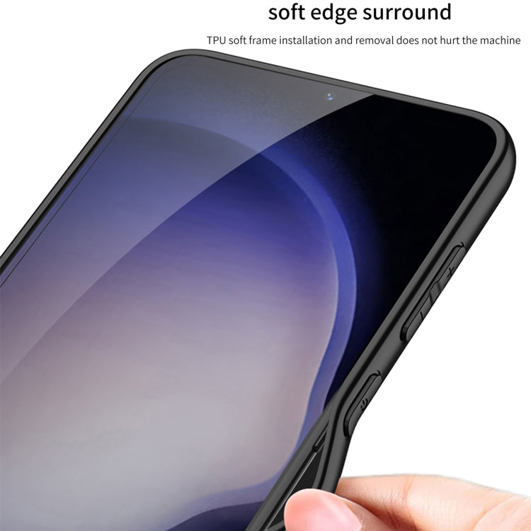 For Samsung Galaxy S24 5G GKK Skin Feel Frosted Leather MagSafe Magnetic Phone Case with Holder(Black) - HoMEdemic™ 