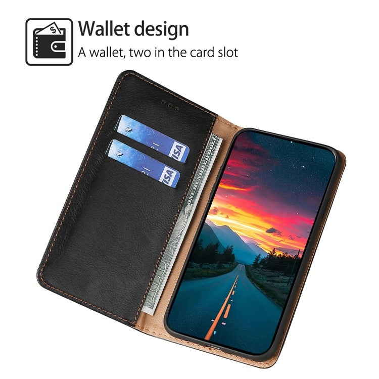 For Samsung Galaxy S24 5G Gloss Oil Solid Color Magnetic Leather Phone Case(Black) - HoMEdemic™ 