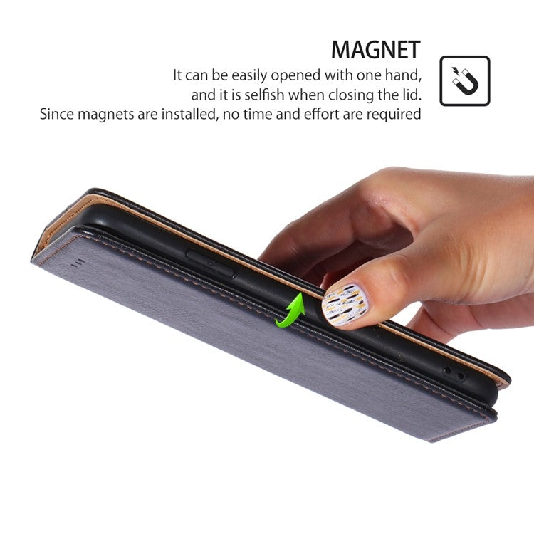 For Samsung Galaxy S24 5G Gloss Oil Solid Color Magnetic Leather Phone Case(Black) - HoMEdemic™ 