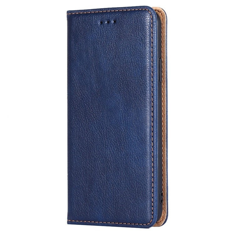 For Samsung Galaxy S24 5G Gloss Oil Solid Color Magnetic Leather Phone Case(Blue) - HoMEdemic™ 