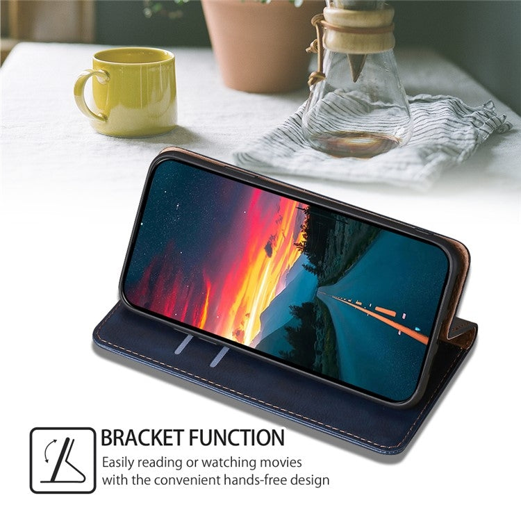 For Samsung Galaxy S24 5G Gloss Oil Solid Color Magnetic Leather Phone Case(Blue) - HoMEdemic™ 