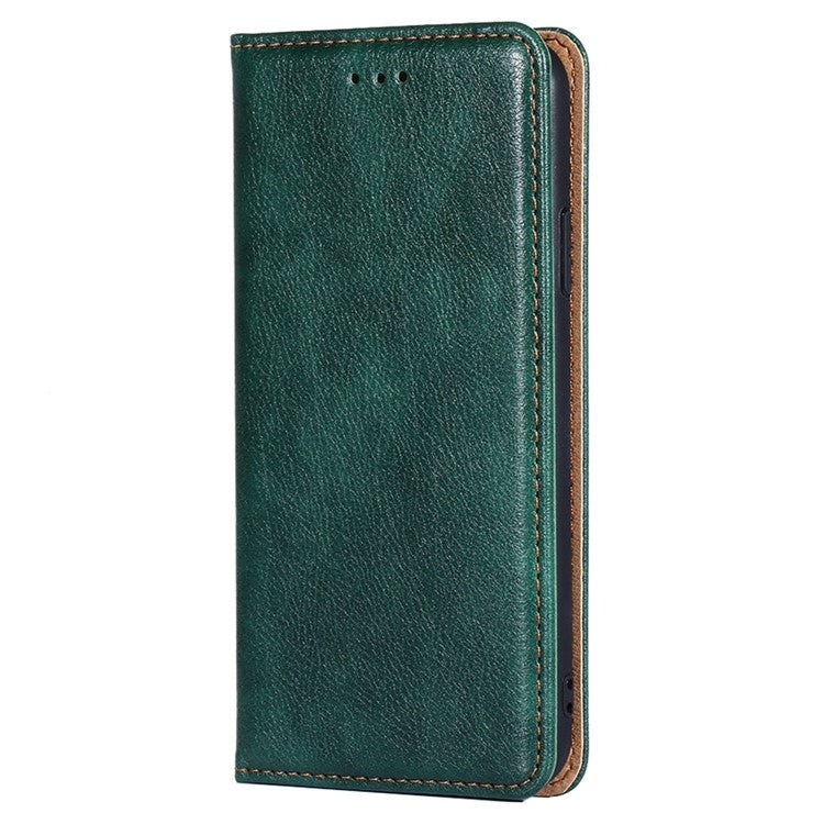 For Samsung Galaxy S24 5G Gloss Oil Solid Color Magnetic Leather Phone Case(Green) - HoMEdemic™ 