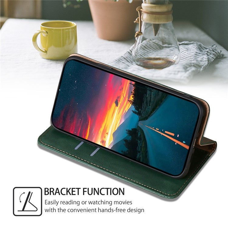 For Samsung Galaxy S24 5G Gloss Oil Solid Color Magnetic Leather Phone Case(Green) - HoMEdemic™ 
