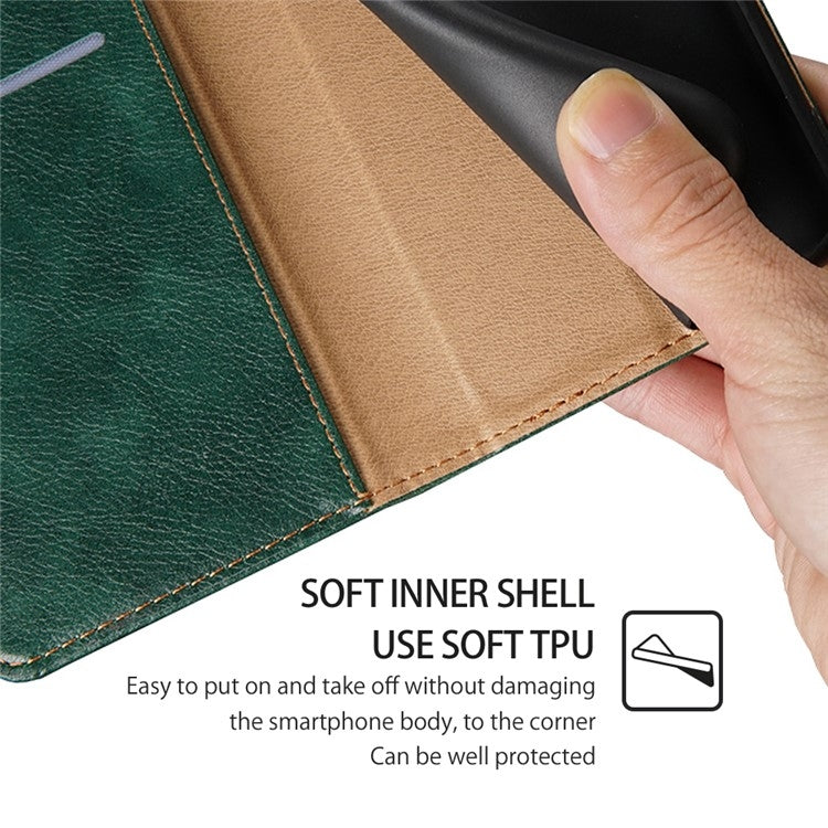 For Samsung Galaxy S24 5G Gloss Oil Solid Color Magnetic Leather Phone Case(Green) - HoMEdemic™ 