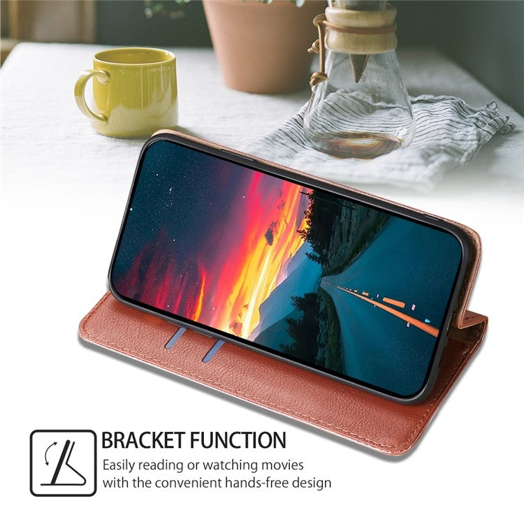 For Samsung Galaxy S24 5G Gloss Oil Solid Color Magnetic Leather Phone Case(Rose Gold) - HoMEdemic™ 
