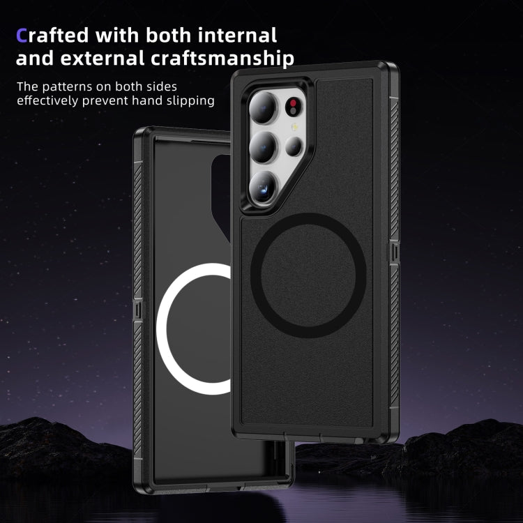For Samsung Galaxy S24 5G Guard Magsafe Magnetic Frosted Phone Case(Black) - HoMEdemic™ 